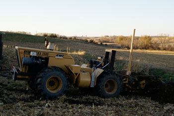 Tiling up hill